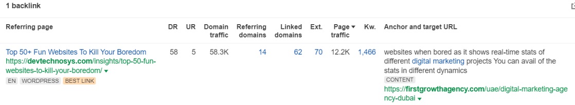 Backlink