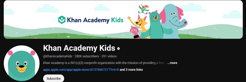 khan-academy-kids-educational-youtube-channel